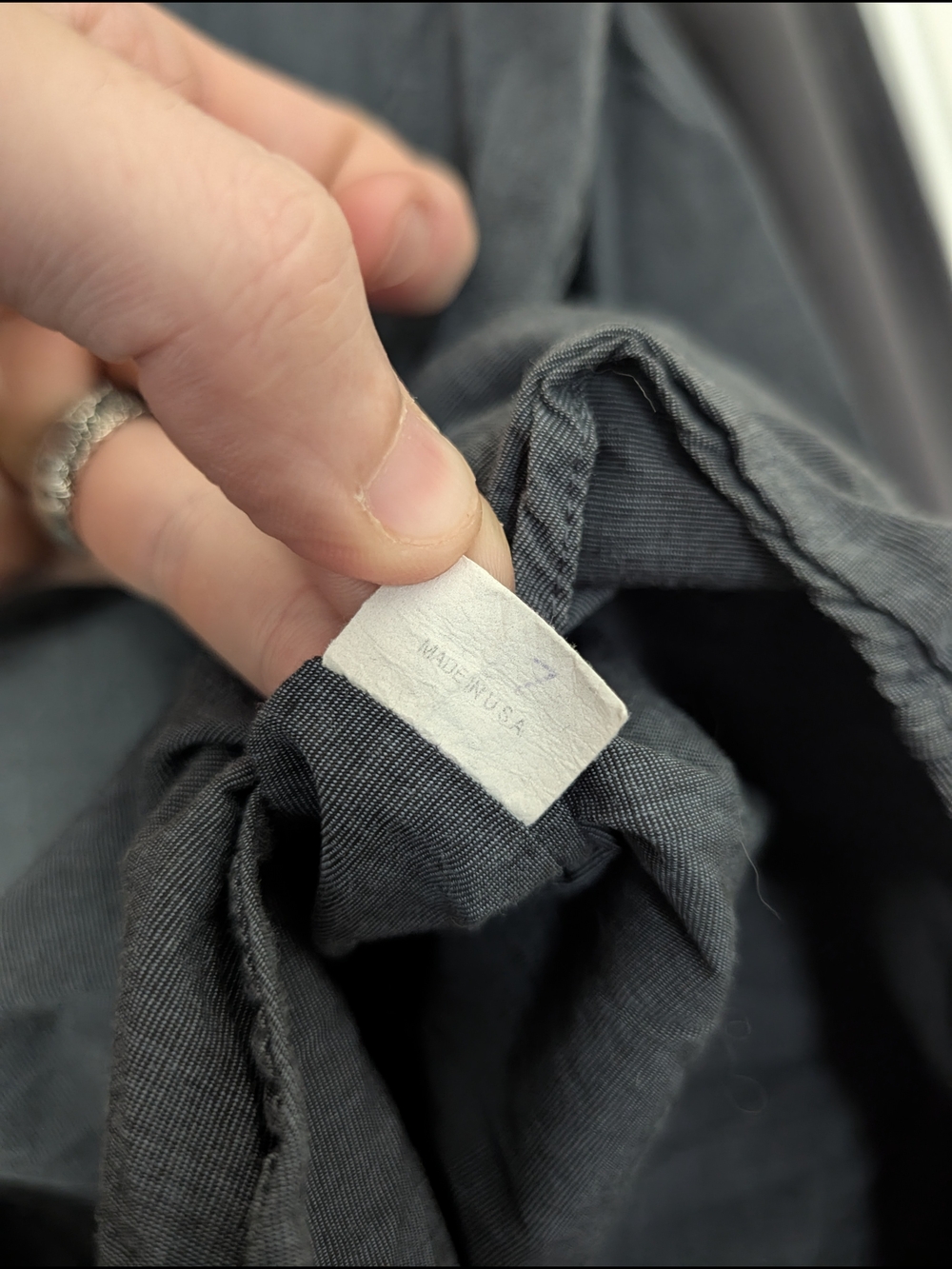 Steven Alan 2x MiUSA Gray & White Chambray Oxford Casual Button-down Shirts XL - Picture 14 of 16